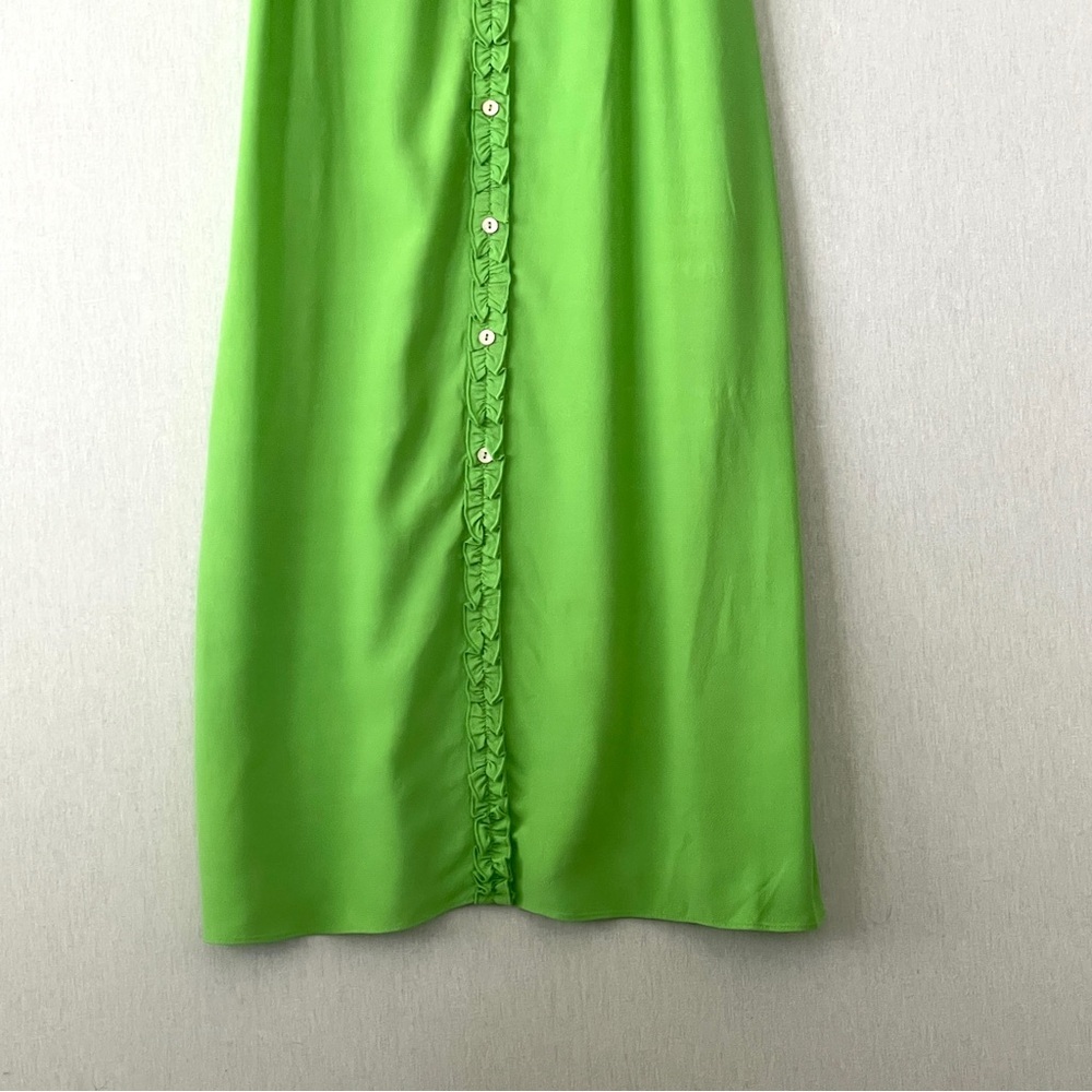 Aritzia Wilfred Lealia Ruffle Midi Dress Size 4 - Picture 4 of 12
